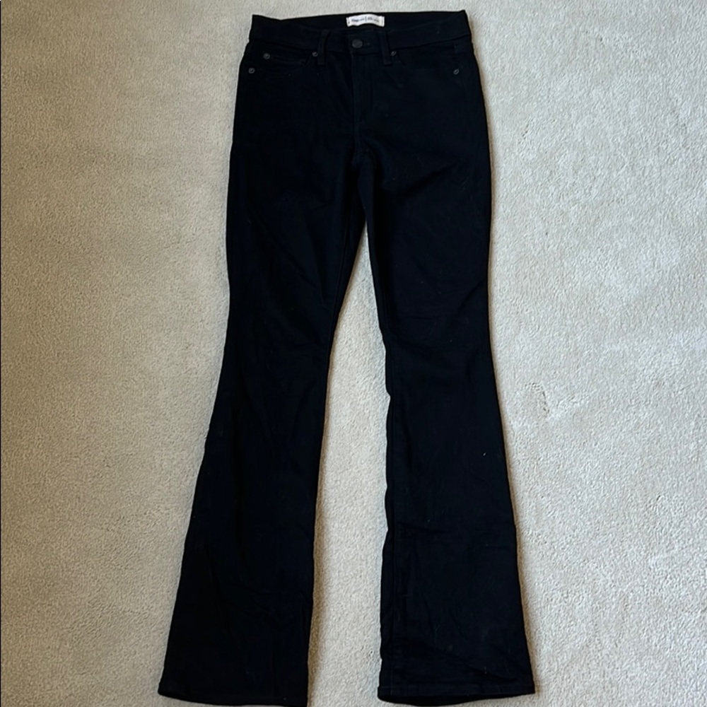 GAP black denim baby boot jeans size 26r